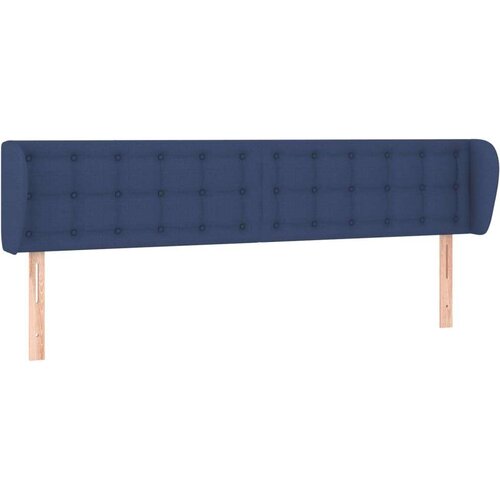  Uzglavlje s u&amp;scaron;ima plavi 163x23x78/88 cm od tkanine Slike