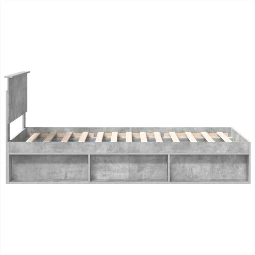  Okvir za krevet s uzglavljem Betonska siva 75 x 190 cm Slike