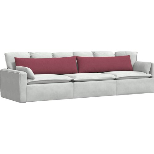  Jastučići za sofu 2 pcs Vinska crvena 145 x 40 cm tkanina Slike
