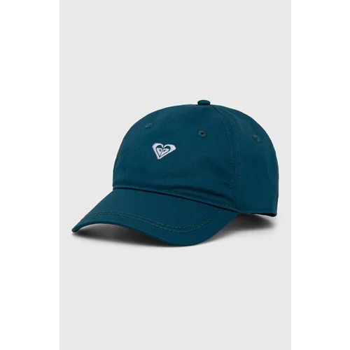 Roxy Bombažna bejzbolska kapa x Lisa Andersen turkizna barva
