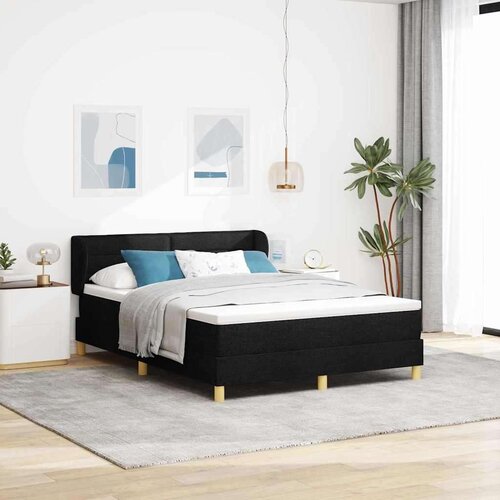 Box spring krevet s madracem Crna 140 x 190 cm tkanina Cene