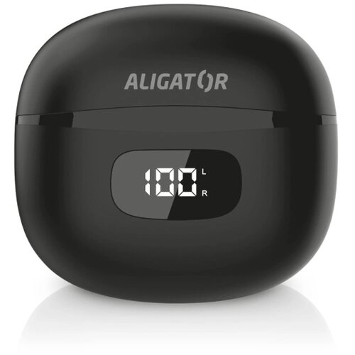 ALIGATOR TWS08BK - Bežične slu&amp;scaron;alice sa ANC 200 mAh + 2x 30 mAh IP40 crne Slike