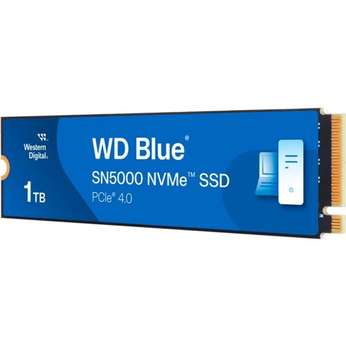 Western Digital ssd wd blue SN5000 nvme (M.2 2280, 1TB, pcie Gen4 16GT/s, up to 4 lanes) WDS100T4B0E-00CNZ0 Cene