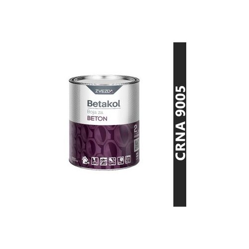 Helios ZVEZDA betakol boja za beton 0.75 crna Cene