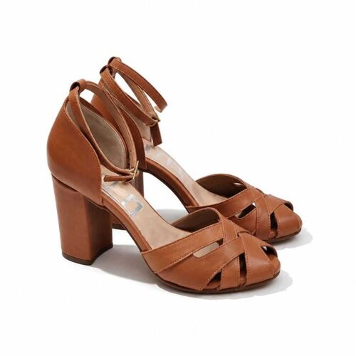 Solo shoes Adela cognac Cene