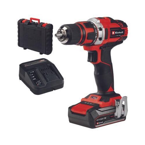 Einhell Power X-Change TE-CD 18/40-1 Li (2x1\,5 Ah) 4513939 akumulatorski vrtalni vijačnik 18 V 1500 mAh Li-Ion vklj. 2 akumulatorja\, vklj. kovček, (21343564) Cene