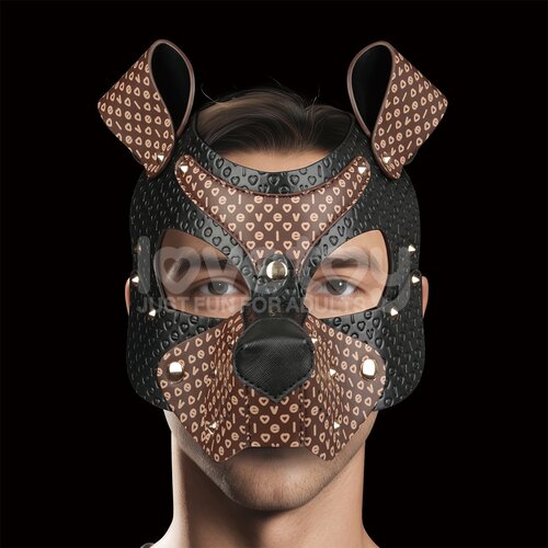 Lovetoy Rebellion Reign Classic Pup Mask Black-Brown Slike