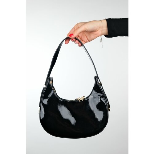 LuviShoes SUVA Black Patent Leather Women's Handbag Slike