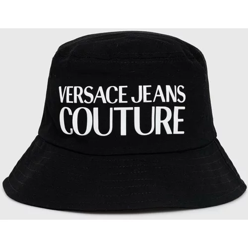 Versace Jeans Couture Pamučni šešir boja: crna, pamučni, 76HAZK04 ZG268