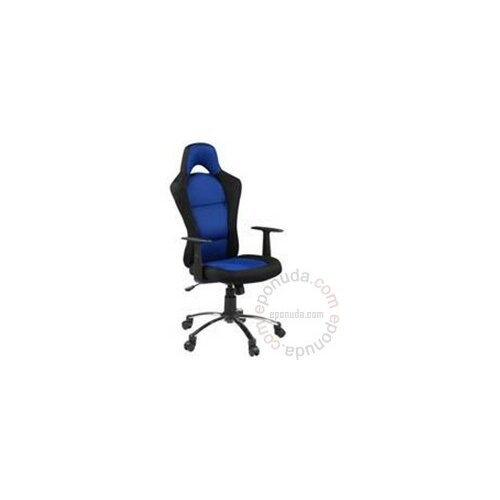 kancelarijska radna stolica Cyber Black/plava Slike