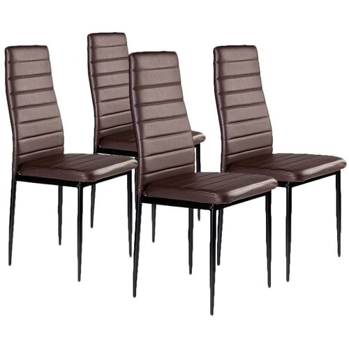 Modern Home Modernhome set od 4 stolice za dnevni boravak - smeđa Cijene
