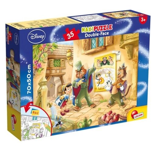 Lisciani slagalica Pinokio 2u1 složi i oboji 35pcs maxi 48182 Cene