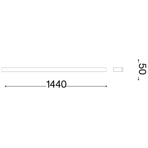Ideal Lux - LED spolja&amp;scaron;nje zidno svetlo LINEA LED/23W/230V CRI 90 144cm IP54 antracit Slike