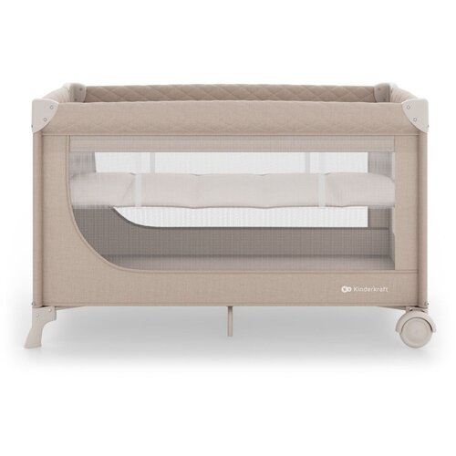 Kinderkraft Leody Up 2u1 prenosivi krevetac Beige Cene