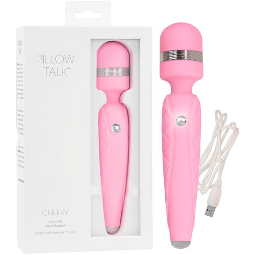Pillow Talk Cheeky Wand - masažni vibrator z možnostjo polnjenja (roza) Cene