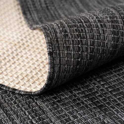 Ayyildiz Carpets Črna okrogla notranja in zunanja preproga &amp;oslash; 160 cm Mira 1450 &amp;ndash; Slike