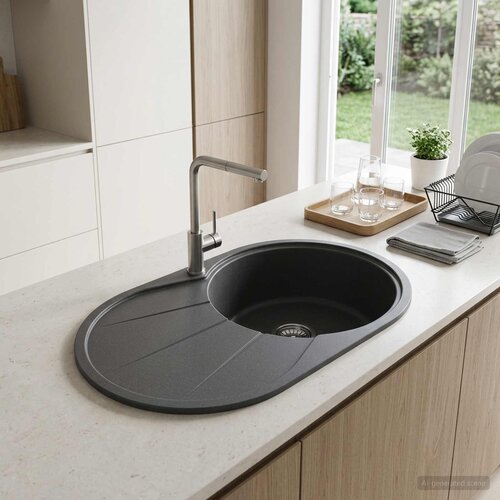  Kuhinjski sudoper s jednim koritom Granit 77 x 49 x 20,5 cm Cijene