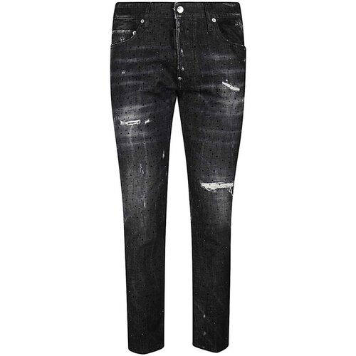 Dsquared Jeans skinny S74LB0814 Črna Cene
