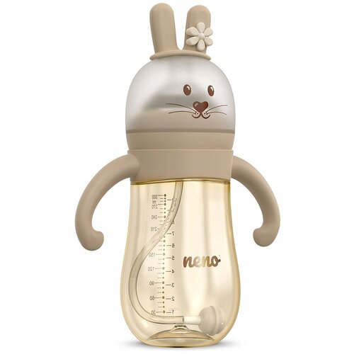 Neno MIO Rabbit 3u1 bočica za hranjenje 300 ml, Brown Slike
