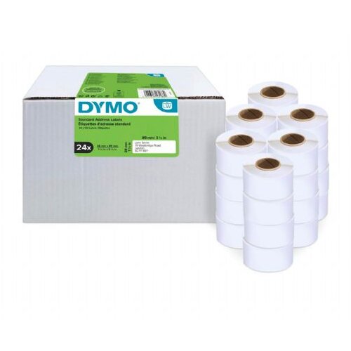 Dymo Standard Address Labels - 28 x 89 mm - 24 Roll - S0722360 Slike