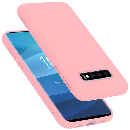 Cadorabo Ohi&amp;scaron;je združljiv s Samsungom v tekoči roza barvi - za&amp;scaron;čitni pokrov iz fleksibilnega silikona TPU, (20587819) Slike
