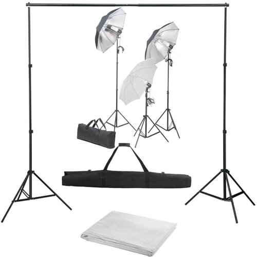  Oprema za fotografski studio sa setom svjetiljki i pozadinom Slike