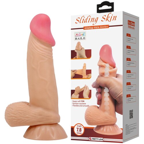  sliding skin dildo 19cm Cene