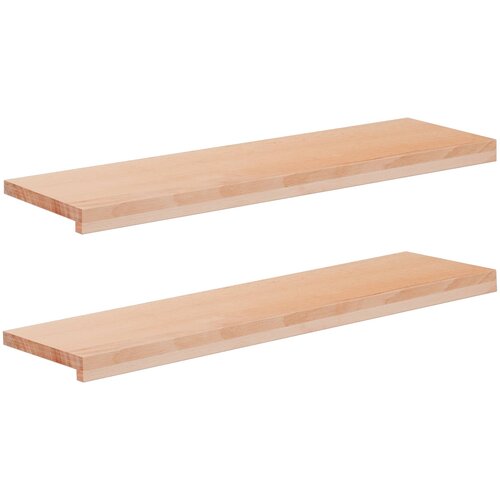 Step treads 2 kom. 100 x 30 x 2 cm Prirodna Čvrsto drvo bukve Cijene