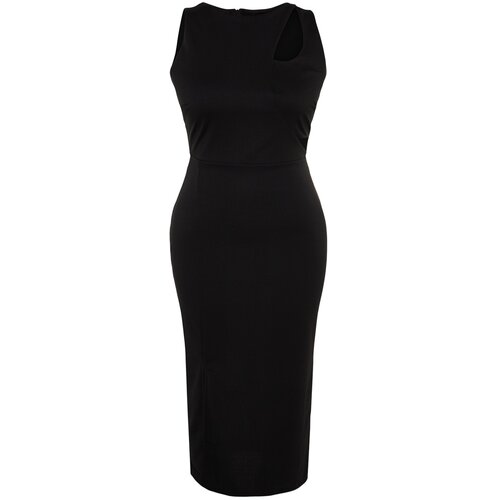 Trendyol Curve Plus Size Dress - Black - Bodycon Slike
