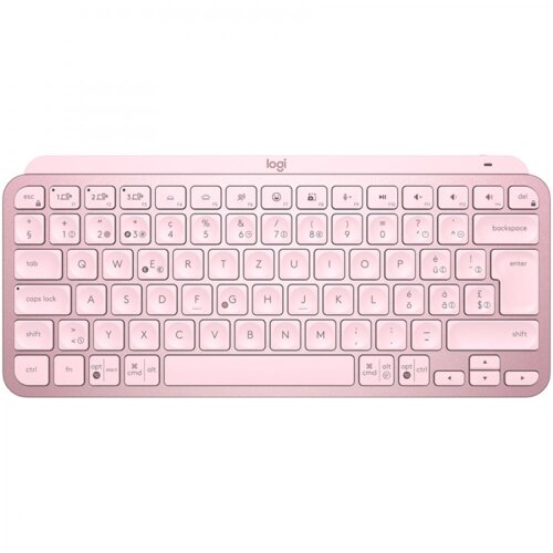 Logitech MX Keys Mini tipkovnica RF brezžična + Bluetooth QWERTY Angle&amp;scaron;čina Roza Slike