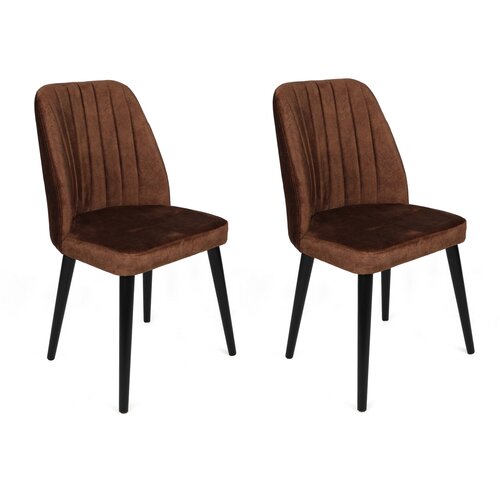 Hanah home Set od 2 trpezarijske stolice, smeđe-crne Cijene