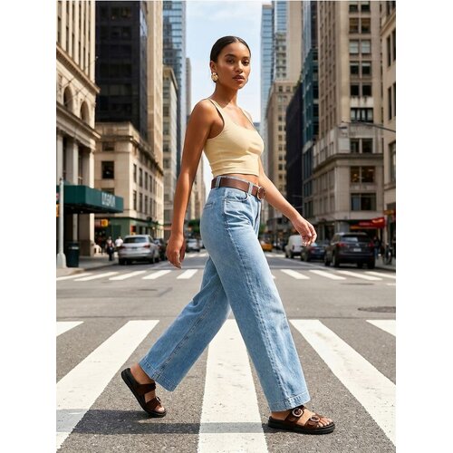 Sinsay Wide leg traperice s remenom Slike
