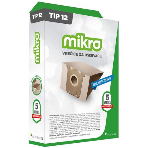 MIKRO vrećice za usisavače 5/1 tip: 12 - 012.5.012 Cijene
