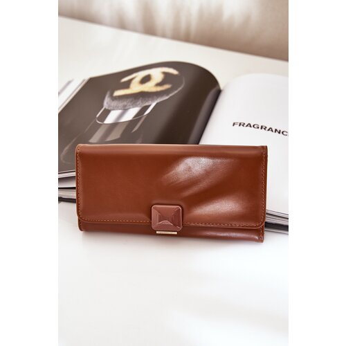  Eco Leather Smooth Women&amp;#039;s Wallet Brown Erolia Slike