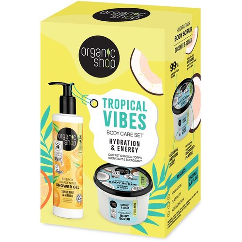 Organic Shop Tropical Vibes darilni set za telo Slike
