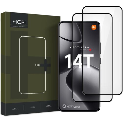 HOFI GLASS PRO+ KALJENO STEKLO 2-PAKET ZA XIAOMI 14T / 14T PRO ČRNO, (22001852) Cene