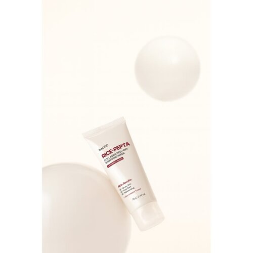 Nacific Rice + Pepta Collagen Peel-off Wrapping Mask hidratantna maska za lice za ujednačavanje tena lica 70 g Slike