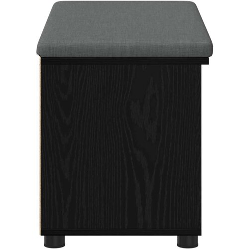  Klupa za hodnik s jastukom Crni hrast 80 x 38 x 46 cm Slike