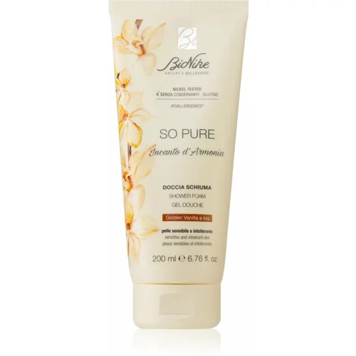 BioNike So Pure Incanto d'Armonia parfumirani gel za tuširanje za žene Golden Vanilla & Iris 200 ml