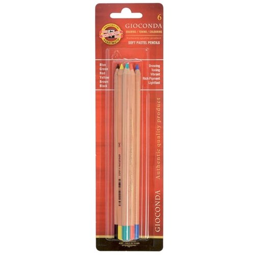  Set suhih pastelnih olovaka KOH-I-NOOR-6 komada KORIŠTENO Cijene