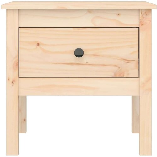 vidaXL Stranska mizica 50x50x49 cm trdna borovina Cene