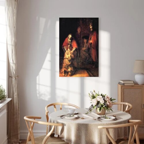  Slika - Rembrandt &amp;ndash; The Return of the Prodigal Son 80x120 Premium Print Slike