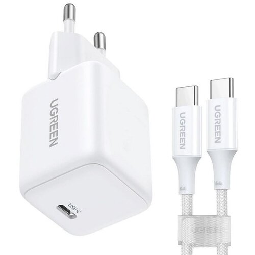 Ugreen X513 30W GAN 1X USB-C Mains Charger + 1M USB-C Cable - White Cijene