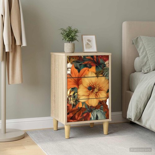  Noćni ormar GENNEP Hrast sonoma 36 x 33 x 60 cm Slike