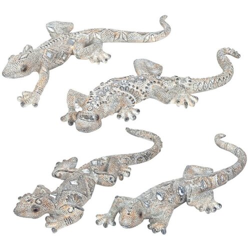 Signes Grimalt Kipci in figurice Lizard 4 Dif. Silver Kaki Cene