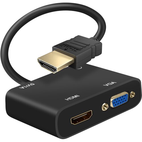 AVIZAR HDMI moški na HDMI in VGA ženski avdio vhod in polnjenje, crn, (21261885) Cene