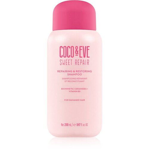 Coco &amp;amp; Eve Sweet Repair Repairing &amp;amp; Restoring Shampoo intenzivno regeneracijski &amp;scaron;ampon za po&amp;scaron;kodovane in barvane lase 280 ml Slike