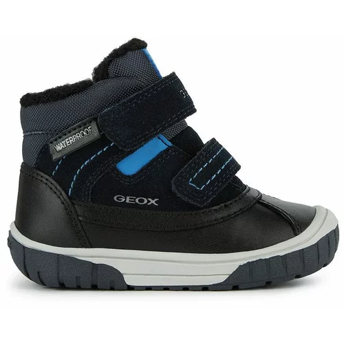 Geox Otroški zimski škornji mornarsko modra barva