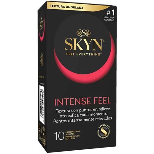 SKYN INTENSE FEEL TEXTURED CONDOM WITH WAVY DESIGN 10 UNITS Cene