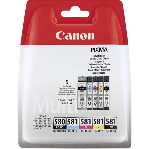 Canon komplet kartuš PGI-580PGBK + CLI-581 (BK/C/M/Y), original Cene